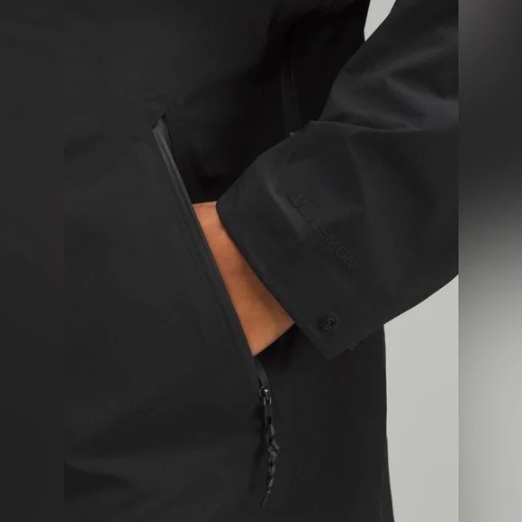 NWOT Lululemon City-to-Hike Waterproof Jacket Black - Picture 5 of 13